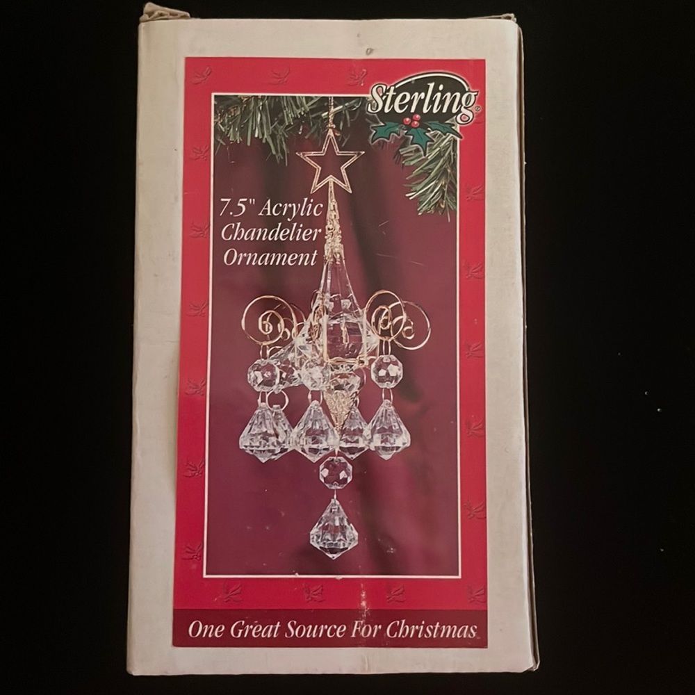 💥Sterling Acrylic Chandelier Ornament